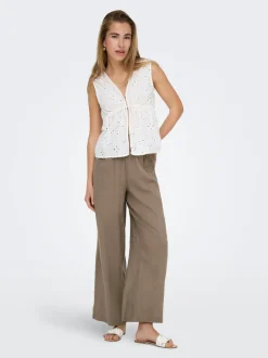 ONLBRUXELLES Straight fit Linnen Broeken