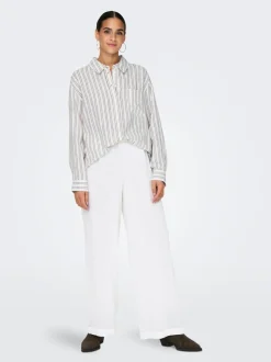 ONLBRUXELLES Straight fit Linnen Broeken