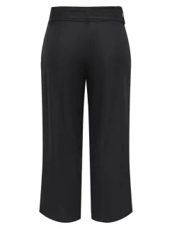 ONLCARO Cropped fit Linnen Broek met wijde pijpen