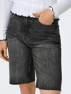 ONLCARO Mid waist Loose fit Denim shorts