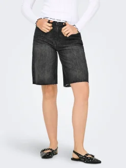 ONLCARO Mid waist Loose fit Denim shorts