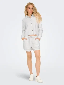 ONLCARO Mid waist Regular fit Linnen Shorts