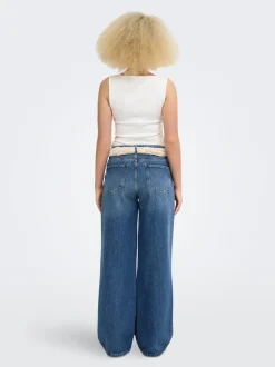 ONLCARRIE Mid waist Wide leg fit Jeans