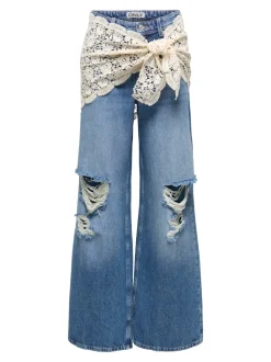 ONLCARRIE Mid waist Wide leg fit Jeans