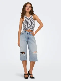 ONLCOBAIN Mid waist Loose fit Denim shorts