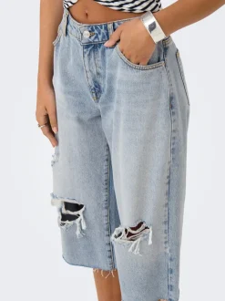 ONLCOBAIN Mid waist Loose fit Denim shorts