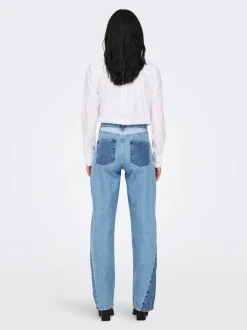 ONLCOBAIN Mid waist Wide leg fit Jeans