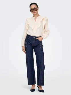 ONLCOBAIN Mid waist Wide leg fit Jeans