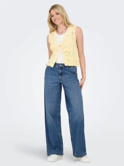 ONLCOMET Mid waist Wide leg fit Jeans