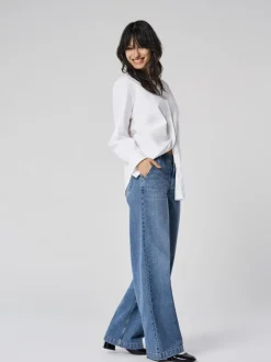 ONLCOMET Mid waist Wide leg fit Jeans