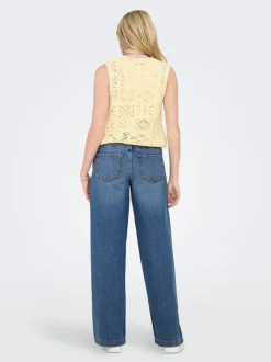 ONLCOMET Mid waist Wide leg fit Jeans