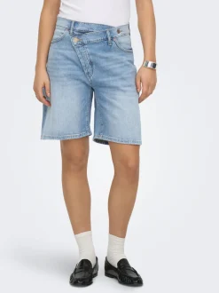 ONLCROSSOVER Mid waist Regular fit Denim shorts