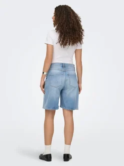 ONLCROSSOVER Mid waist Regular fit Denim shorts