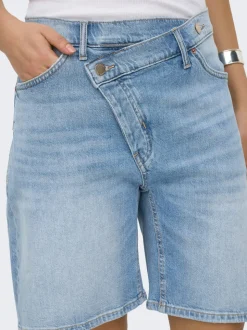 ONLCROSSOVER Mid waist Regular fit Denim shorts