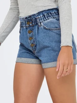 ONLCUBA High waist Relaxed fit Denim shorts