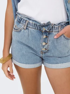 ONLCUBA High waist Relaxed fit Denim shorts