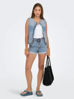 ONLCUBA High waist Relaxed fit Denim shorts