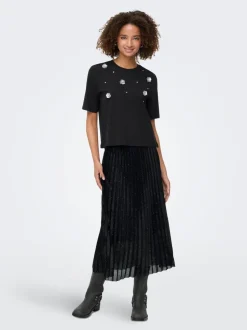 ONLDELIA Plissé rok Midi-rok