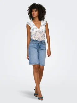 ONLELLA Mid waist Regular fit Denim shorts