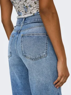 ONLELLA Mid waist Regular fit Denim shorts