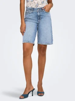 ONLELLA Mid waist Regular fit Denim shorts