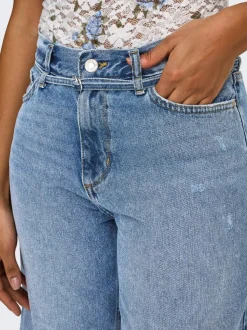 ONLELLA Mid waist Regular fit Denim shorts