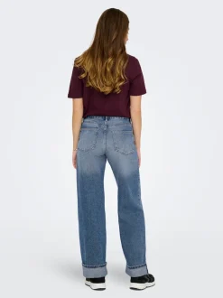 ONLELLA Mid waist Wide leg fit Jeans