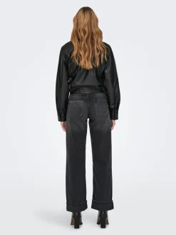ONLELLA Mid waist Wide leg fit Jeans