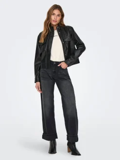 ONLELLA Mid waist Wide leg fit Jeans
