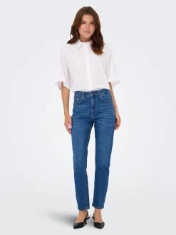 ONLEMEL High waist Straight fit Enkel lengte Jeans
