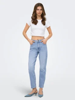 ONLEMEL High waist Straight fit Enkel lengte Jeans