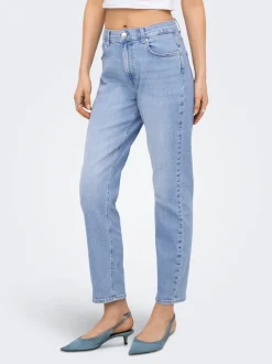 ONLEMEL High waist Straight fit Enkel lengte Jeans
