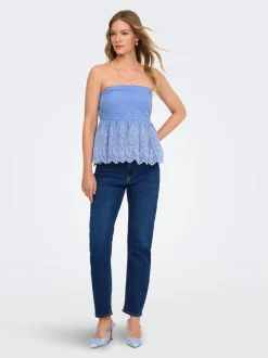 ONLEMEL High waist Straight fit Enkel lengte Jeans