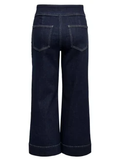 ONLEMILIA High waist Brede pasvorm - bijgesneden Jeans