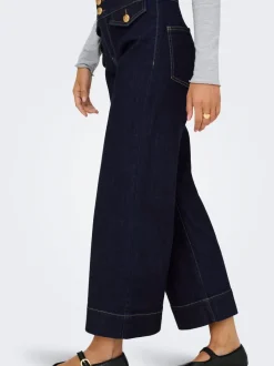 ONLEMILIA High waist Brede pasvorm - bijgesneden Jeans