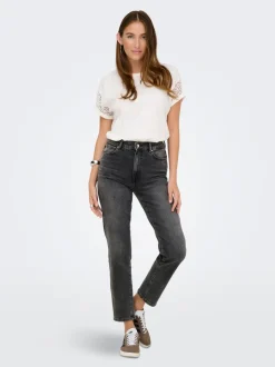 ONLEMILY High waist Straight fit Enkel lengte Jeans
