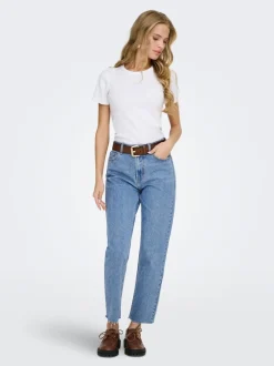 ONLEMILY High waist Straight fit Cropped Jeans
