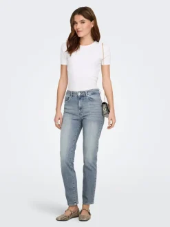 ONLEMILY High waist Straight fit Enkel lengte Jeans
