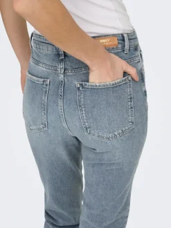 ONLEMILY High waist Straight fit Enkel lengte Jeans