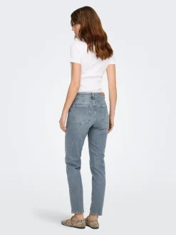 ONLEMILY High waist Straight fit Enkel lengte Jeans