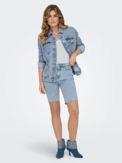 ONLEMILY High waist Straight fit Denim shorts