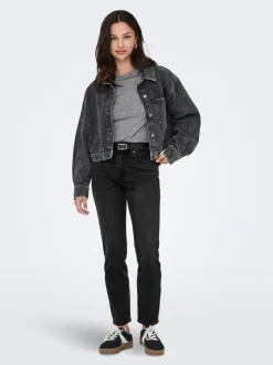ONLEMILY High waist Straight fit Enkel lengte Jeans