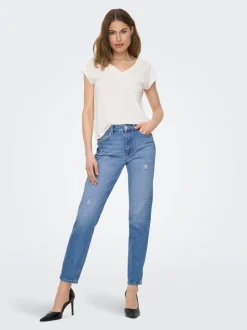 ONLEMILY High waist Straight fit Enkel lengte Jeans
