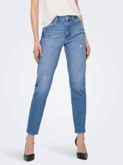 ONLEMILY High waist Straight fit Enkel lengte Jeans
