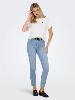 ONLEMILY High waist Straight fit Enkel lengte Jeans