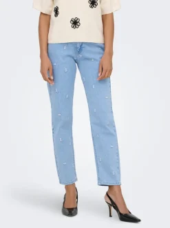 ONLEMILY High waist Straight fit Enkel lengte Jeans