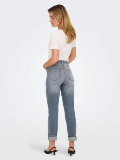 ONLEMILY High waist Straight fit Enkel lengte Jeans