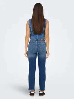 ONLEMILY High waist Straight fit Enkel lengte Jeans