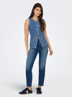 ONLEMILY High waist Straight fit Enkel lengte Jeans