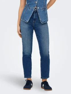 ONLEMILY High waist Straight fit Enkel lengte Jeans